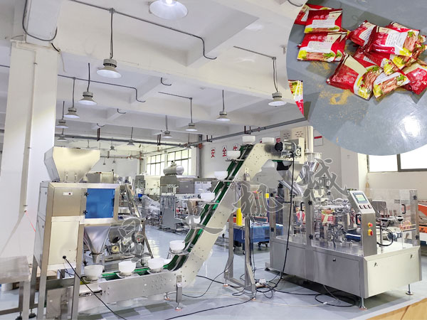 粉剂颗粒双物料包装生产线